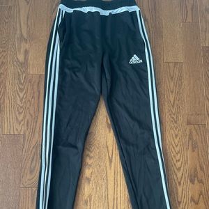 Adidas Youth XL Sweatpants Black and White Climacool
